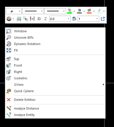 Mastercam Right Click Menu Example