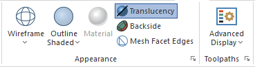 Mastercam Appearance Settings