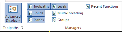 Mastercam Manager Panel